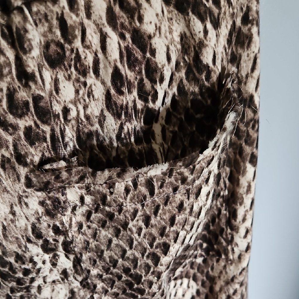 Olivaceous Snake Print Joggers - Cream and Brown - Picture 13 of 16
